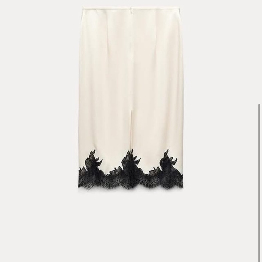 LACE MIDI SKIRT ZW COLLECTION
ECRU